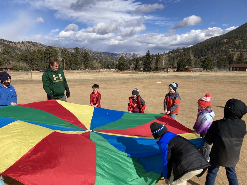 Parachute Games at YMCA of the Rockies